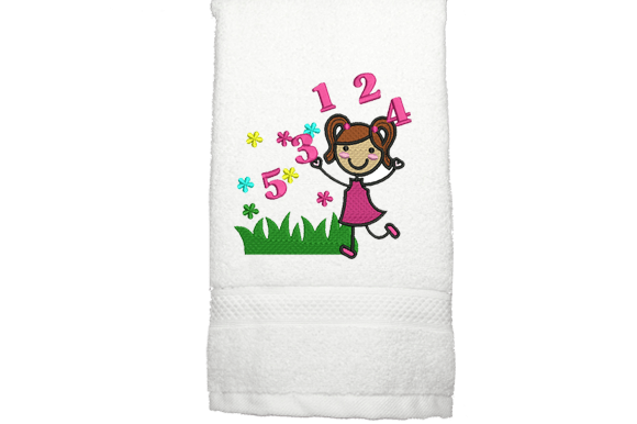 Adorable Babies School Embroidery for Holiday Gifts