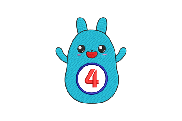 Cute Rabbit Number 4: A Charming Addition for Holiday Gifts