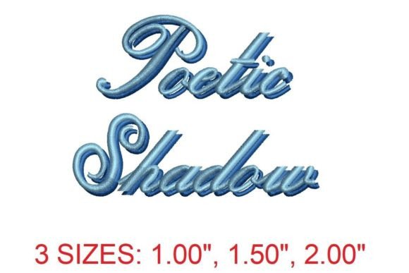 Elegance in Every Stitch: Poetic Shadow Embroidery Font