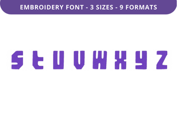 Ghuzag Chest Font: A Stylish Lowercase Embroidery Choice