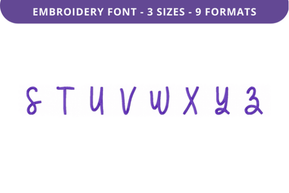 Greatly Beloved Font S to Z: A Premium Embroidery Choice