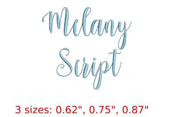 Melany Script: A Stylish Embroidery Font