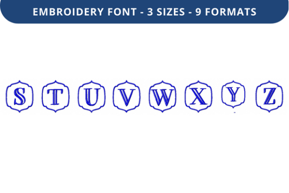 Ornatia Font S to Z: A Stylish Embroidery Choice