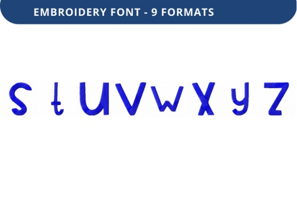 Play Pen Font S to Z: A Perfect Fit for Seasonal Embroidery