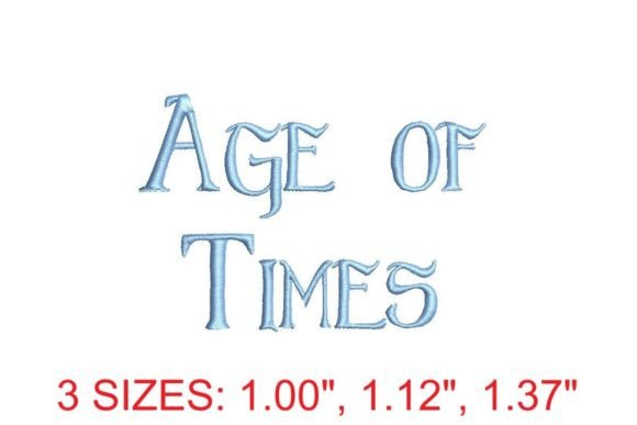 Review: Age of Times Embroidery Font