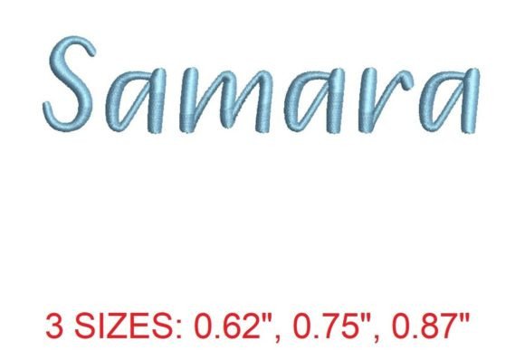 Samara Font: A Graceful Embroidery Choice
