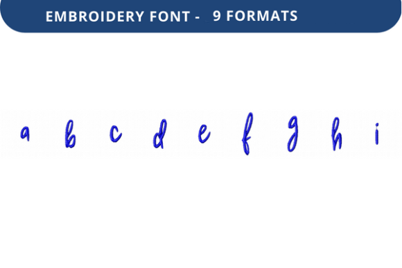 Under Secretary Font: A to I for Custom Embroidery